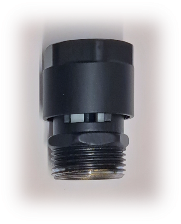 *Rohrbelüfter flachdichtend, DN20 3/4"IGx3/4"AG, Messing schwarz-matt *ACHTUNG beigepackte Pflegehinweise beachten