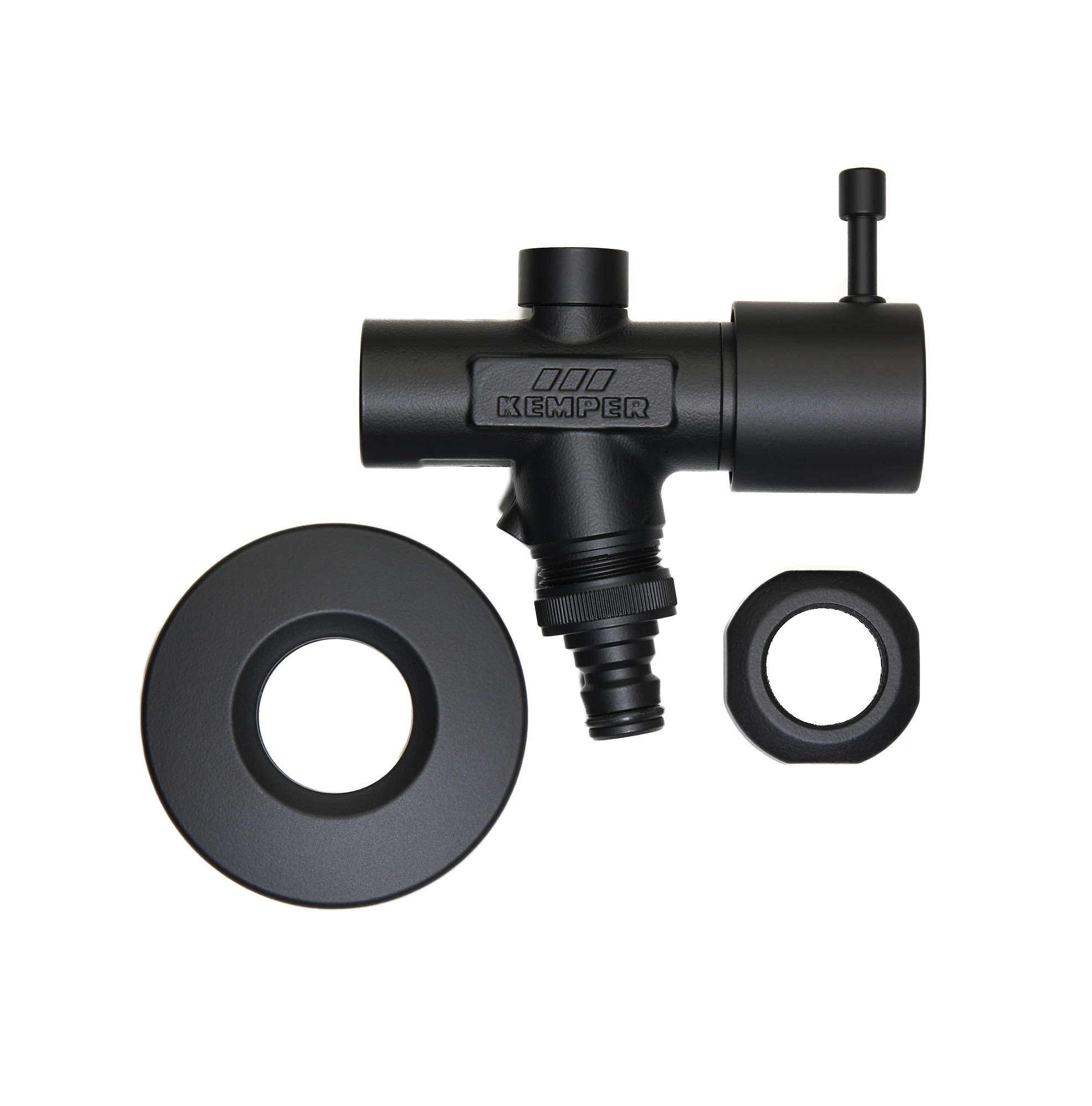 *Kemper Frosti 578 XL 1/2" schwarz-matt DESIGN-Ausführung, 150-530mm *ACHTUNG beigepackte Pflegehinweise beachten