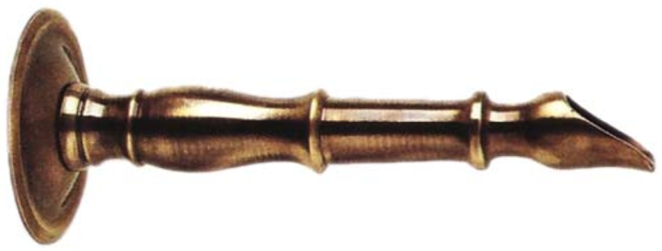 *Brunnenrohr "Landhaus 2", inkl.Ros.D=100mm 3/4"AG, L=28cm, Messing bronziert *Achtung Pflegehinweise beachten!