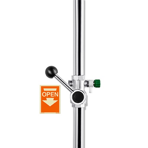 *PremiumLine Notdusch Kipphebelventil m.Entl.-Ventil 3/4"IG, f.Wandmontage *eine Warenrückgabe ist nicht möglich, Beipackinfos beachten!