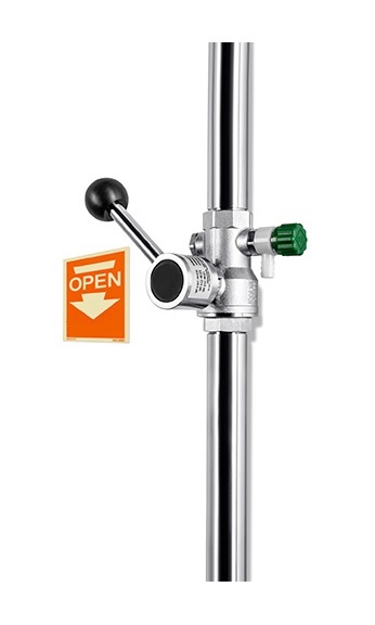 *PremiumLine Notdusch Kipphebelventil m.Entl.-Ventil 3/4"IG, f.Wandmontage *eine Warenrückgabe ist nicht möglich, Beipackinfos beachten!