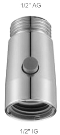 *ECOBOOSTER 1/2"IGx1/2"AG, Ms-verchromt *Funktionsweise - siehe Beipack-Info