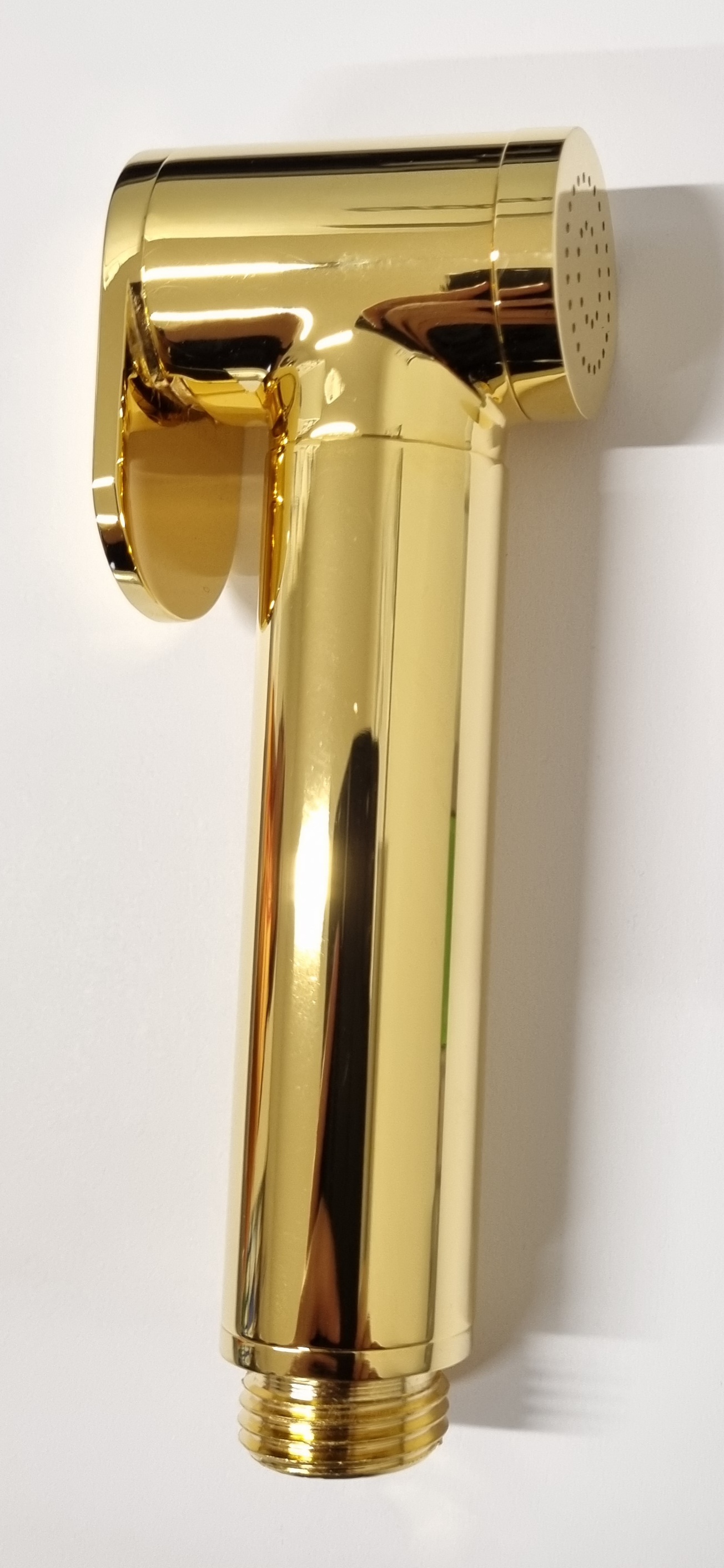 *BIDET/WC Handbr. "STAR", selbstschl. Brausestrahl, 1/2"AG, Messing GOLD *ACHTUNG Beipackzettel + Pflegehinweise beachten!
