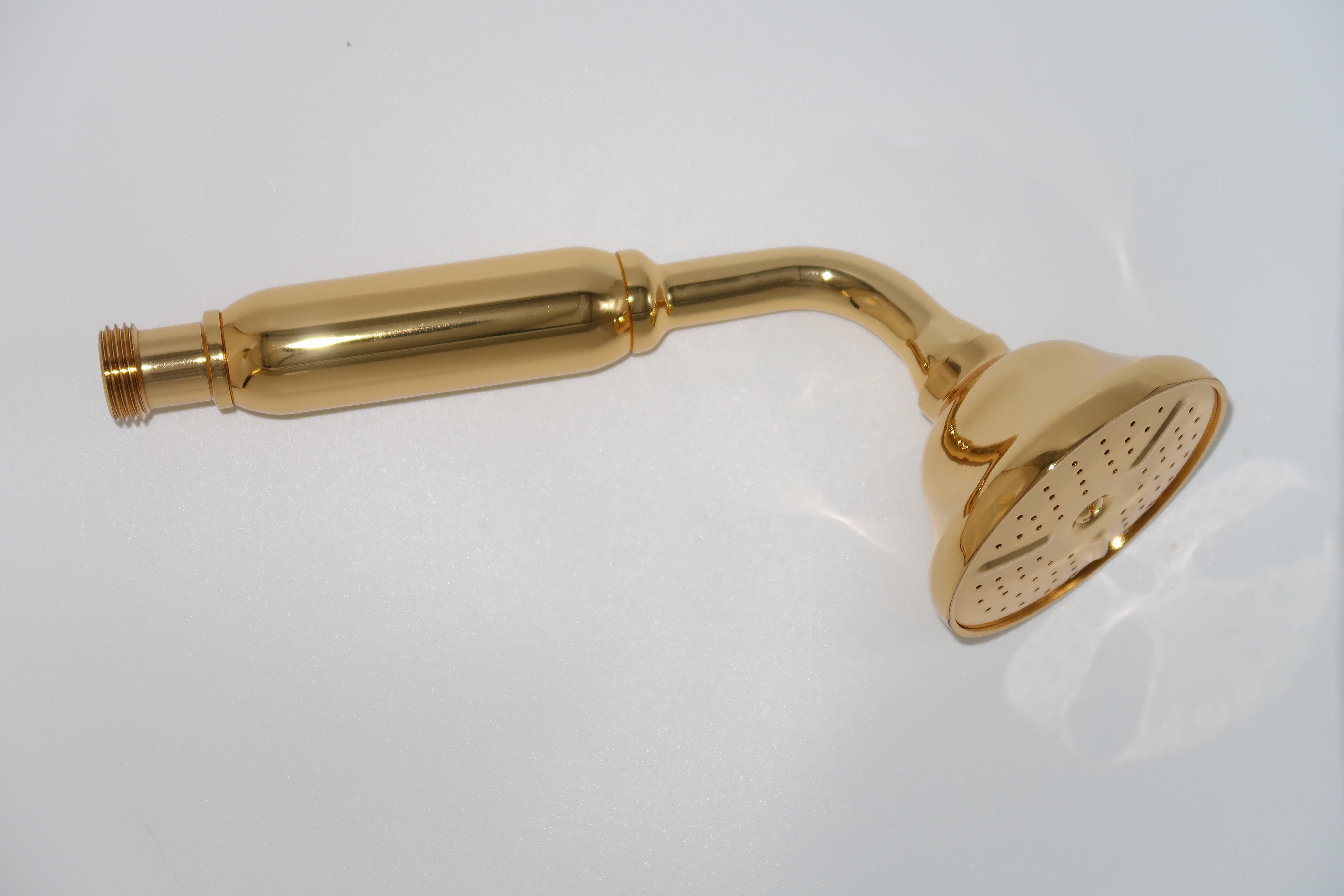 *KLASSIK Handbrause Retro "Nr.1" 1/2"AG, Messing gold *ACHTUNG beigepackte Pflegehinweise beachten