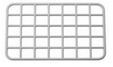 Auflagerost für Kunststoff Waschtrog 4350.01 467x254x12mm, grau 