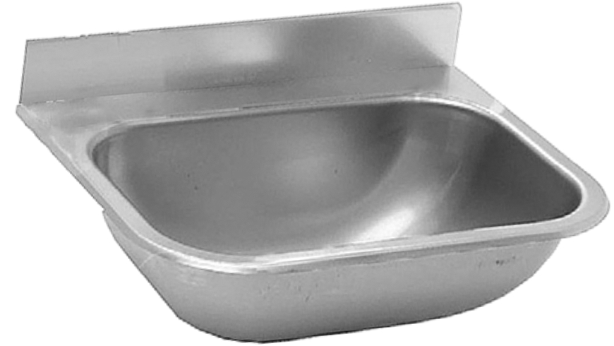 Edelstahl Gewerbebecken "Universal" 480x325mm, m.Hahnloch rechts 