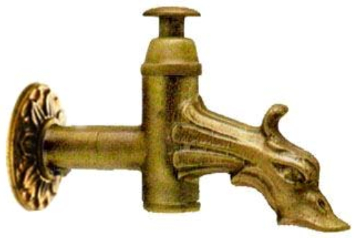 *Wasserhahn mit Selbstschlussfunktion 1/2"AG, Ms bronziert *Achtung Pflegehinweise beachten!