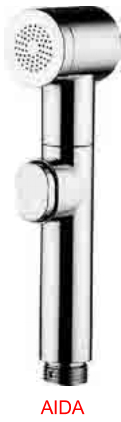 *Handbrause AIDA selbstschließend 1/2"AG, Kunststoff chrom *ACHTUNG Beipackzettel beachten