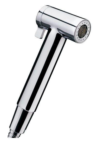 *BIDET/WC Handbr. "KOMFORT", 2-strahlig Soft+Brausestrahl, 1/2"AG, Messing chrom *ACHTUNG Beipackzettel beachten