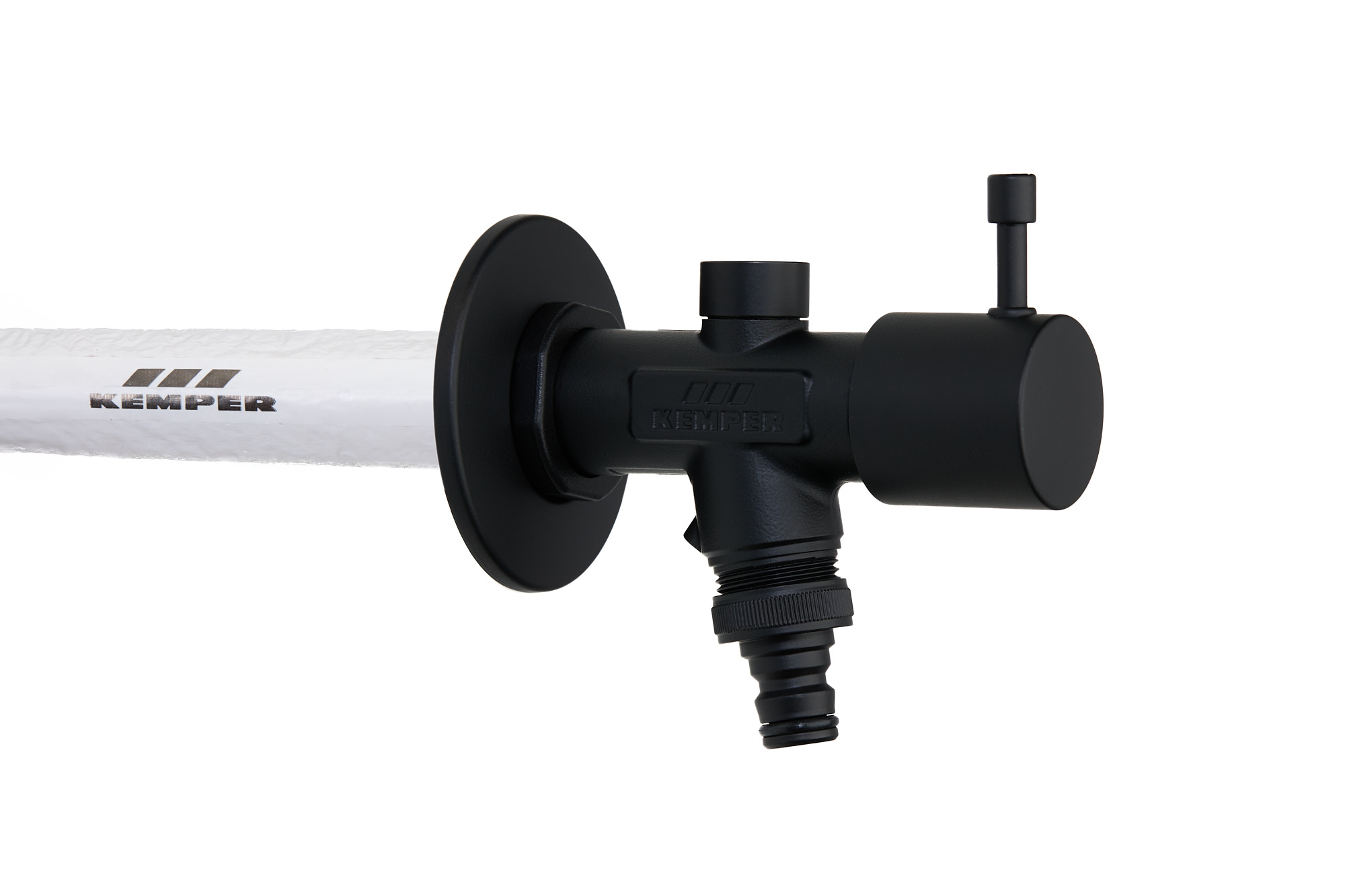 *Kemper Frosti 578 XL 1/2" schwarz-matt DESIGN-Ausführung, 150-530mm *ACHTUNG beigepackte Pflegehinweise beachten