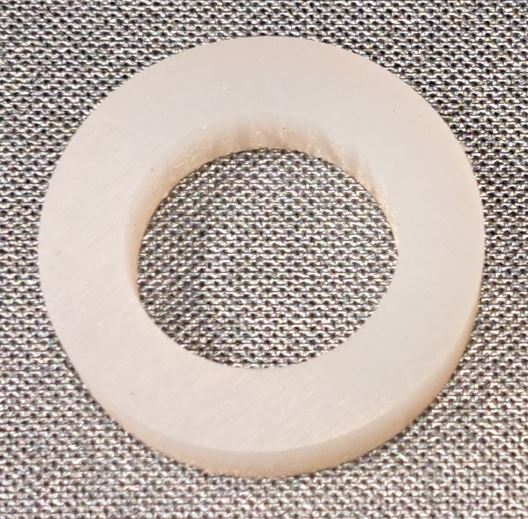 Kneippschlauch Silikon Haltering milchig-weiß/satiniert (39x24x8mm) 