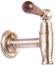 *Wasser Zapfhahn "Vino" 1/2"AG, L=8cm, Messing bronziert *Achtung Pflegehinweise beachten!