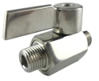 EDELSTAHL Mini-Kugelhahn m.Edelstahl-Griff 1"AGx1"AG, 1.4401, AISI316, V4A 