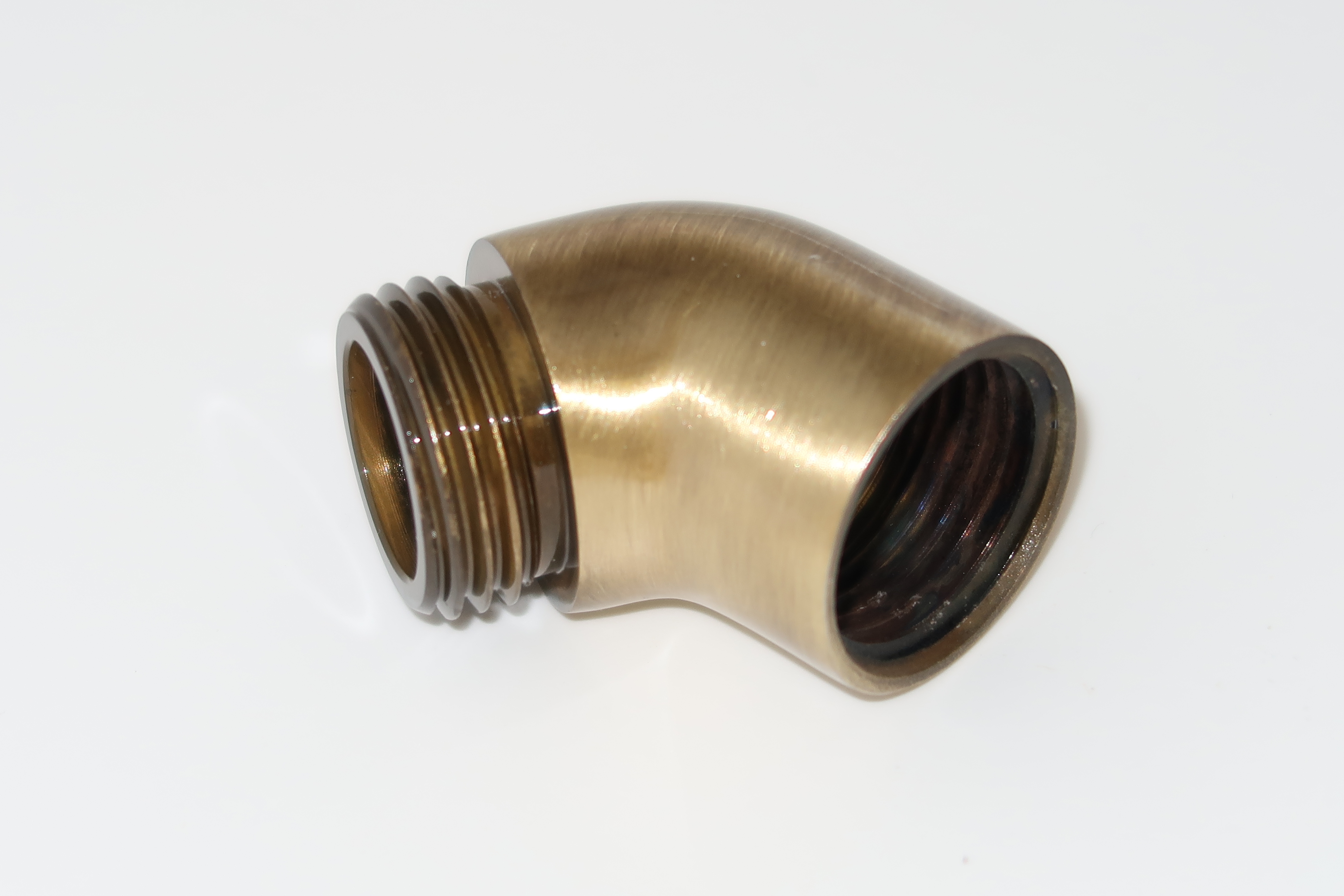 *Handbrause 30° Winkelstück, kurze Ausf. 1/2"IGx1/2"AG, Messing bronze *ACHTUNG beigepackte Pflegehinweise beachten