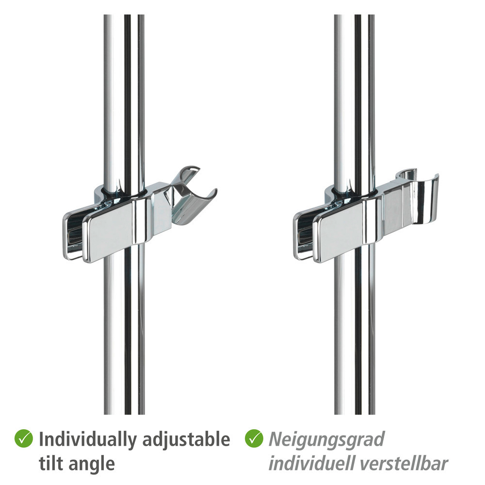 Spezial Konusgleiter Clip, zum Klemmen, 19-25mm Metall verchromt 