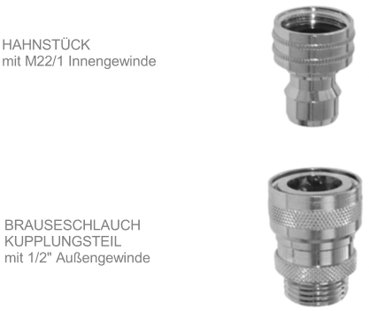 NITO Auslaufanschluss Kupplungs-Set 2-teilig, M22x1-IGx1/2"AG, Ms verchromt 