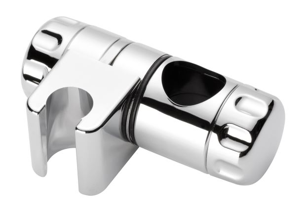 Konusgleiter mit Handrad, d=25mm Kunststoff verchromt 