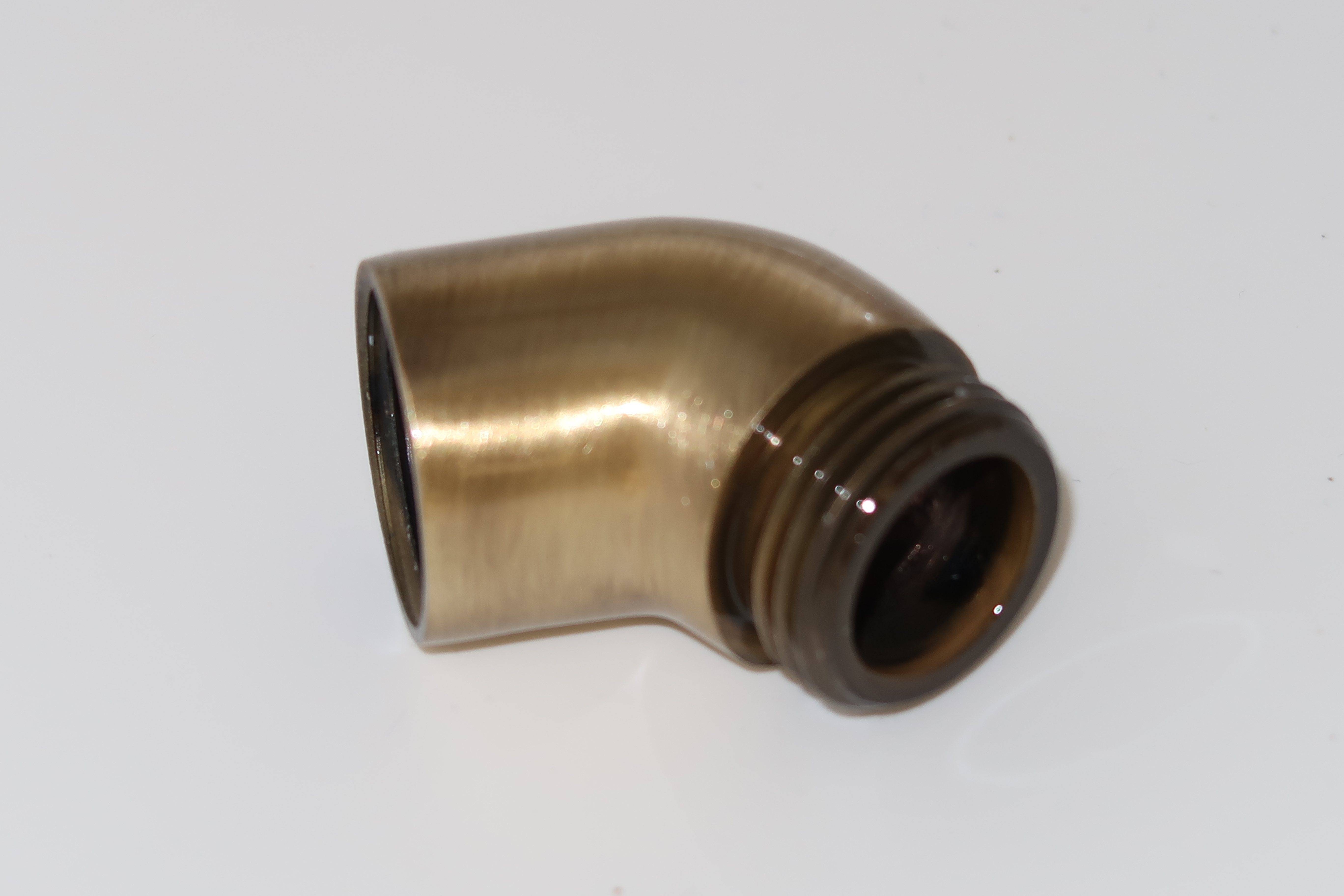 *Handbrause 30° Winkelstück, kurze Ausf. 1/2"IGx1/2"AG, Messing bronze *ACHTUNG beigepackte Pflegehinweise beachten