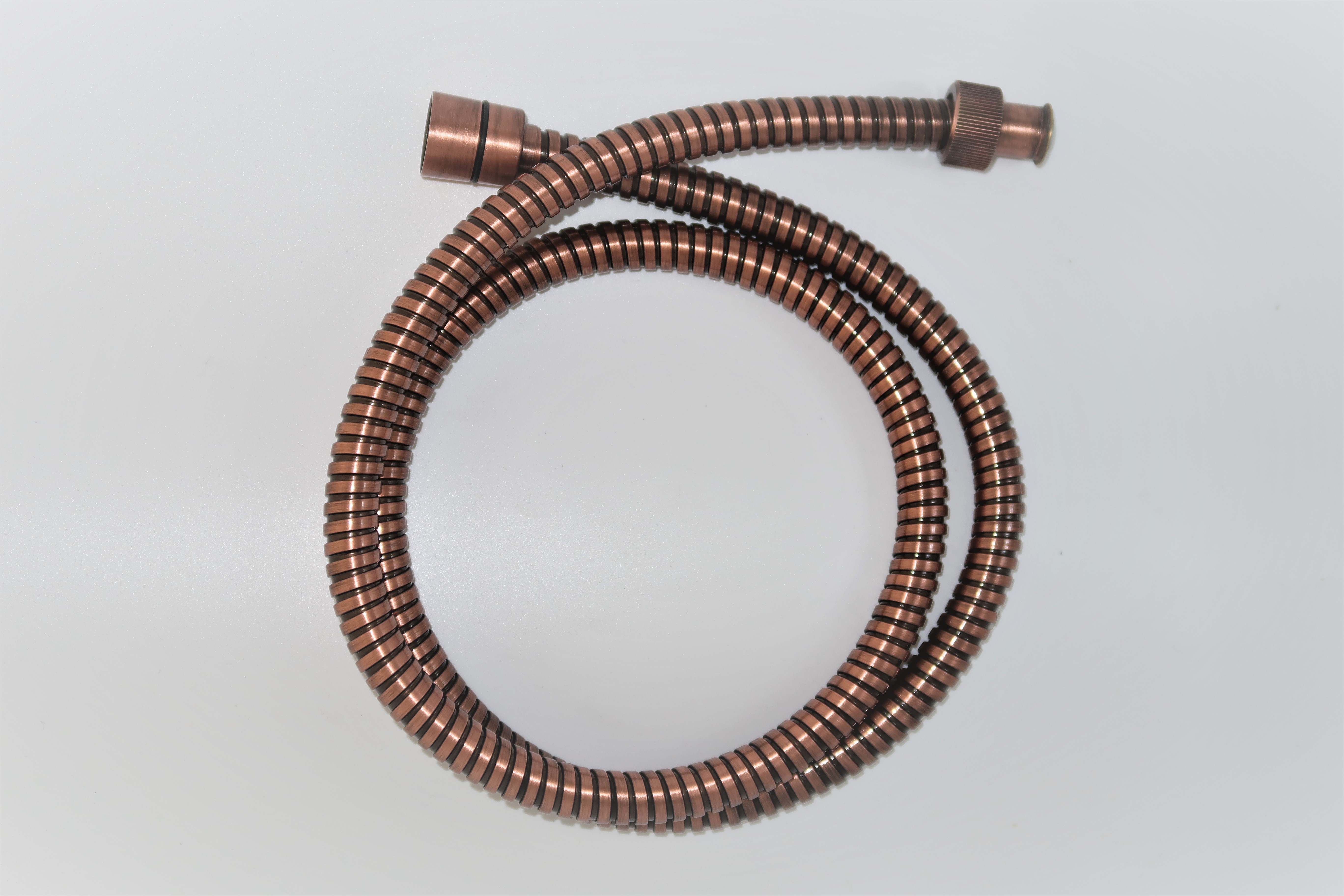 *AGRAFF Brauseschlauch, KUPFER 1/2"Konus x Rändel, L=120cm *ACHTUNG beigepackte Pflegehinweise beachten