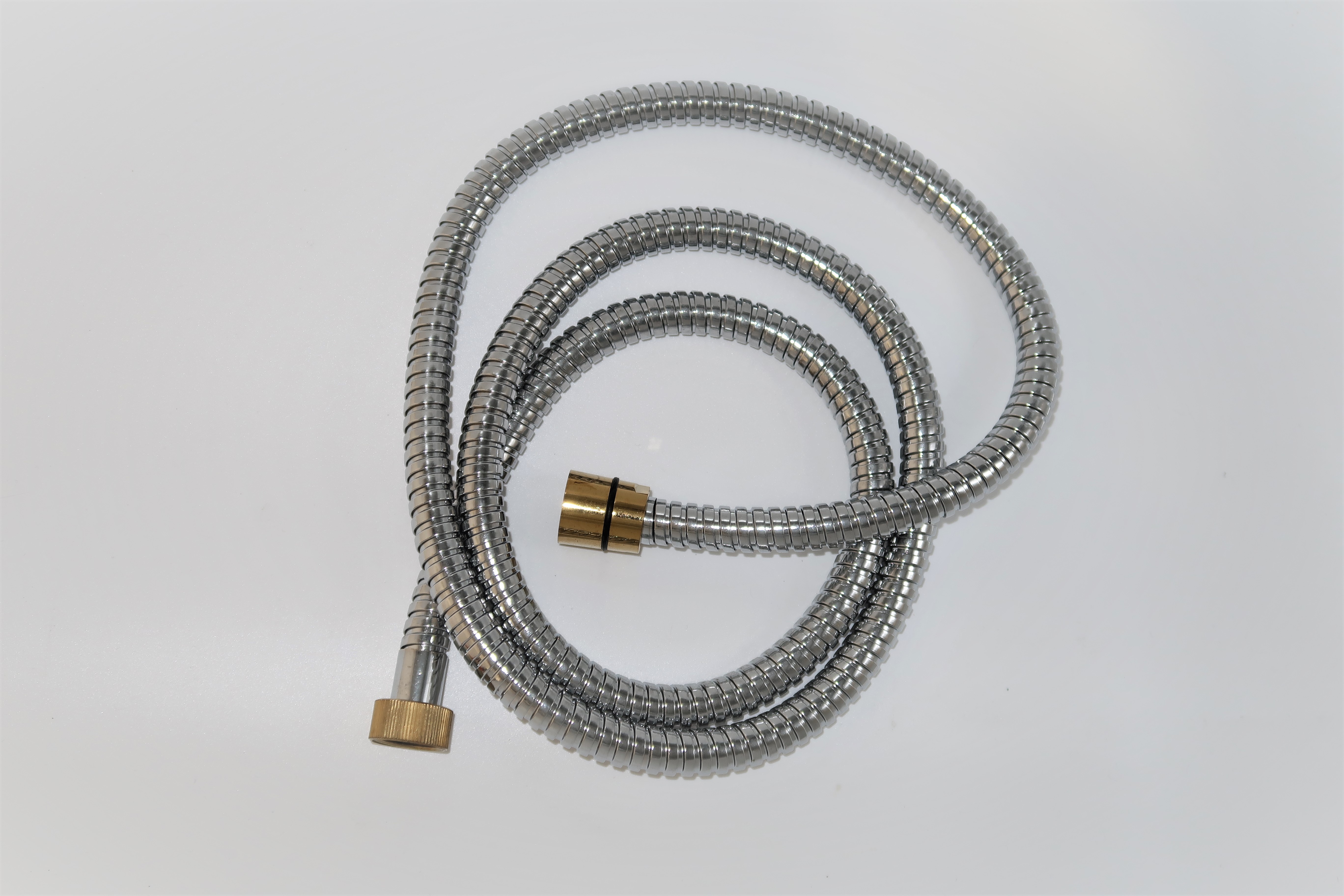 *AGRAFF Brauseschlauch, CHROM/GOLD 1/2"Konus x Rändel, L=150cm *ACHTUNG beigepackte Pflegehinweise beachten