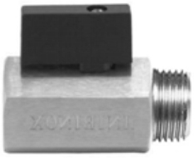 EDELSTAHL Mini-Kugelhahn 1/2"IGx1/2"AG 