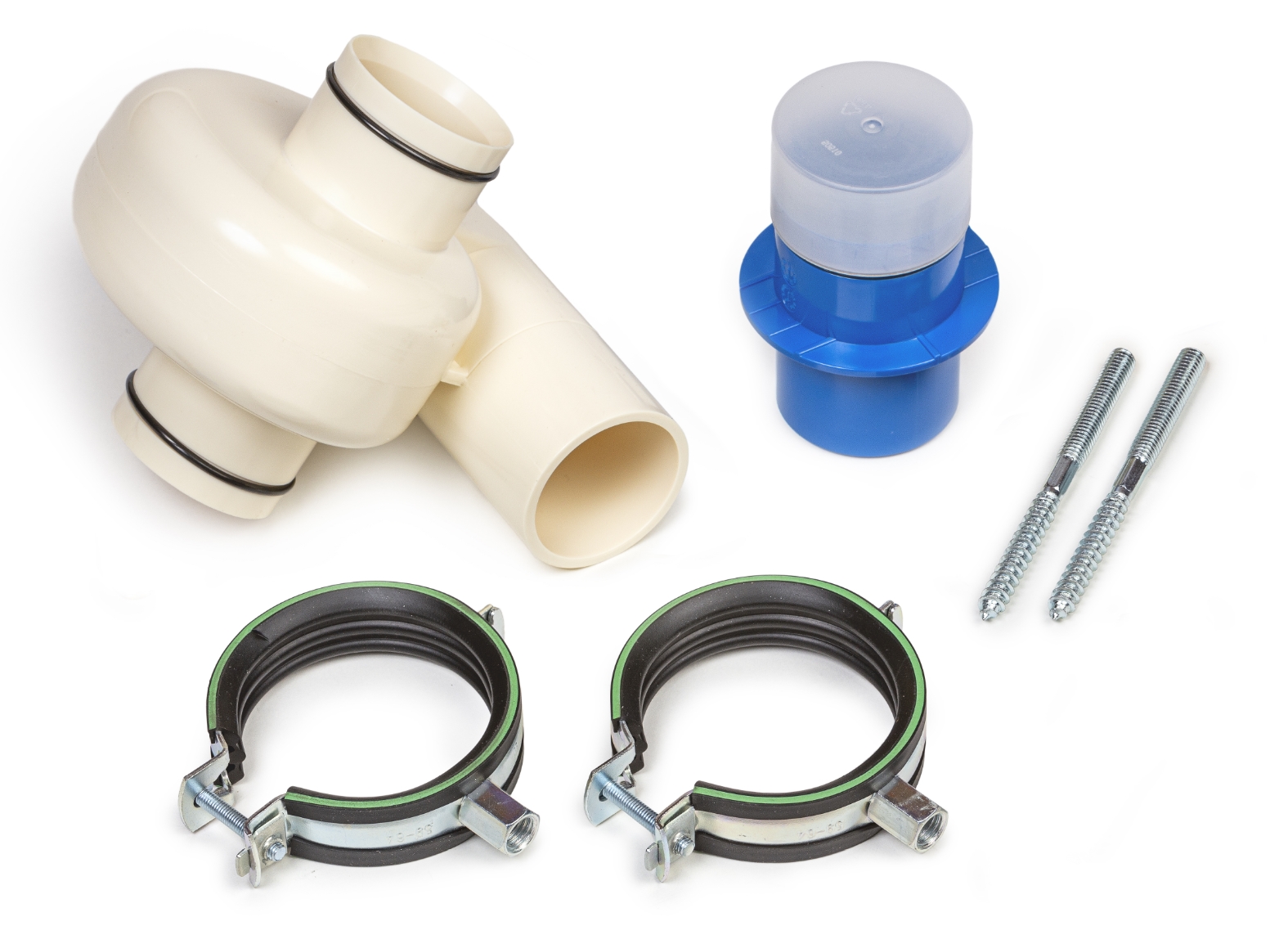 Unocconi Counter Flow Duschrohr VX1700, Wärmetauscher L=1700mm, D=92mm,  inkl.Montagematerial 