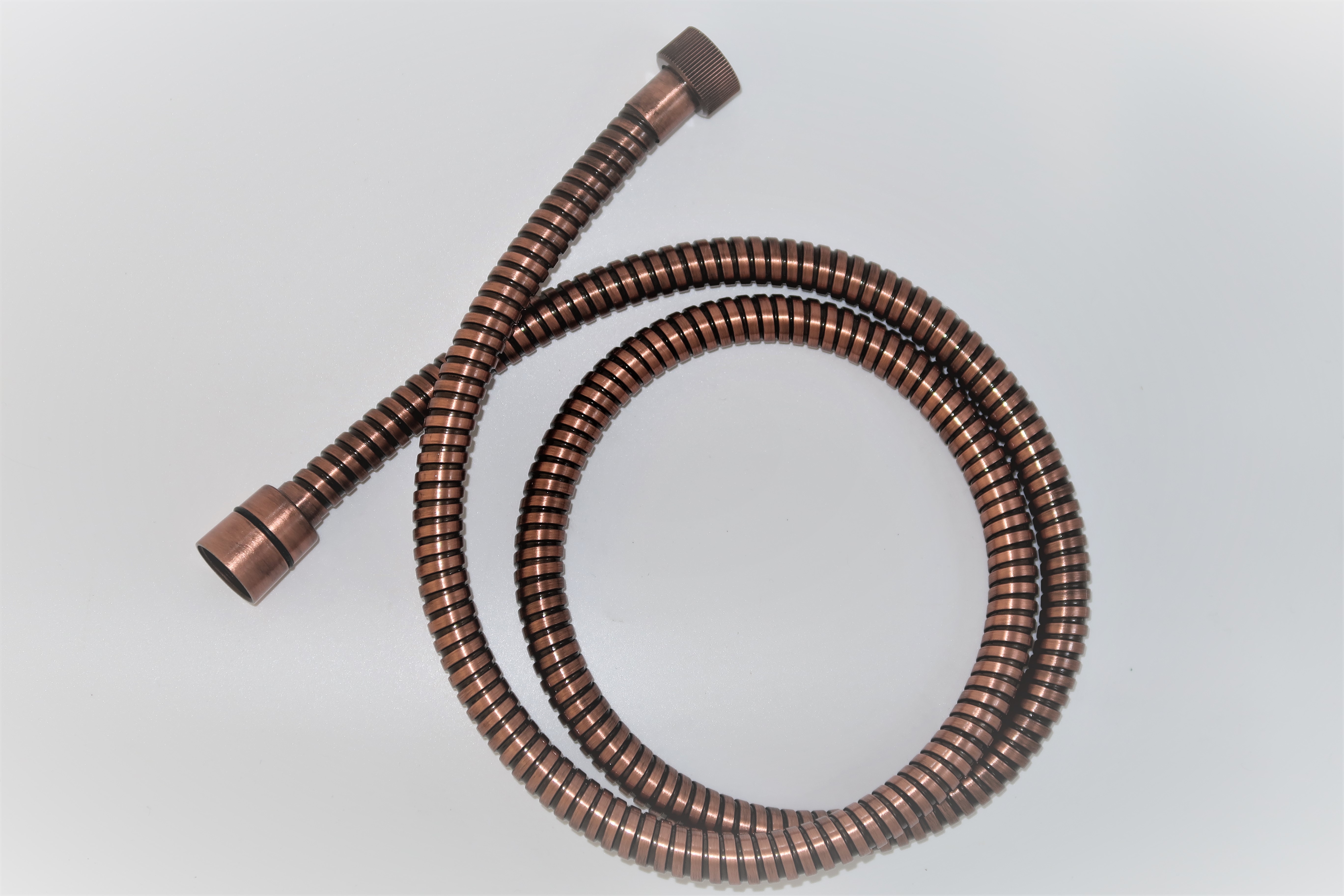 *AGRAFF Brauseschlauch, KUPFER 1/2"Konus x Rändel, L=120cm *ACHTUNG beigepackte Pflegehinweise beachten