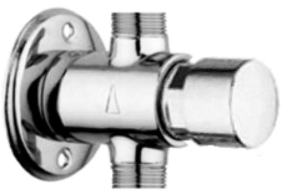 *Selbstschluss Durchgangsventil 1/2"AGx1/2"AG, AP-Montage *Bedienungshinweise/Beipackzettel beachten