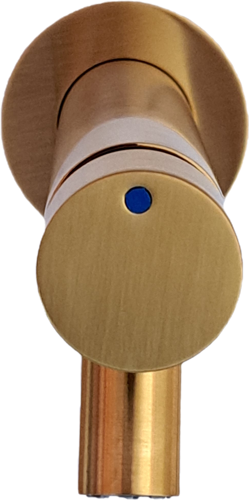 *Selbstschluss Wand-Auslaufventil 1/2"AG Ms Brushed Gold , A=185mm, ca.15s@3bar *Achtung Pflegehinweise beachten!