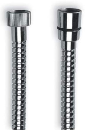 *AGRAFF Brauseschlauch, NICKEL gebürstet 1/2"Konus x Rändel, L=200cm *ACHTUNG beigepackte Pflegehinweise beachten