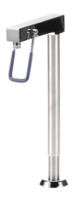 Glasfüllerarmatur Standmontage 1/2"AG, A=105mm, H=210mm Körper Ms chr., Hebel+Ventil V2A 