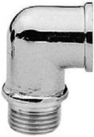 Bogen 90° Messing verchromt 1/2"AGxIG 