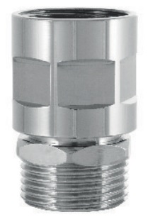 Rohrbelüfter flachdichtend, DN20 3/4"IGx3/4"AG, Messing verchromt 