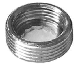 Aufschraub-Außengew., Ms chrom 3/4"IGx1"AG, flachdichtend 