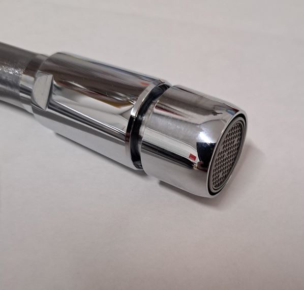 Schwallschlauch-Set chrom 1/2"IG, L=150cm 