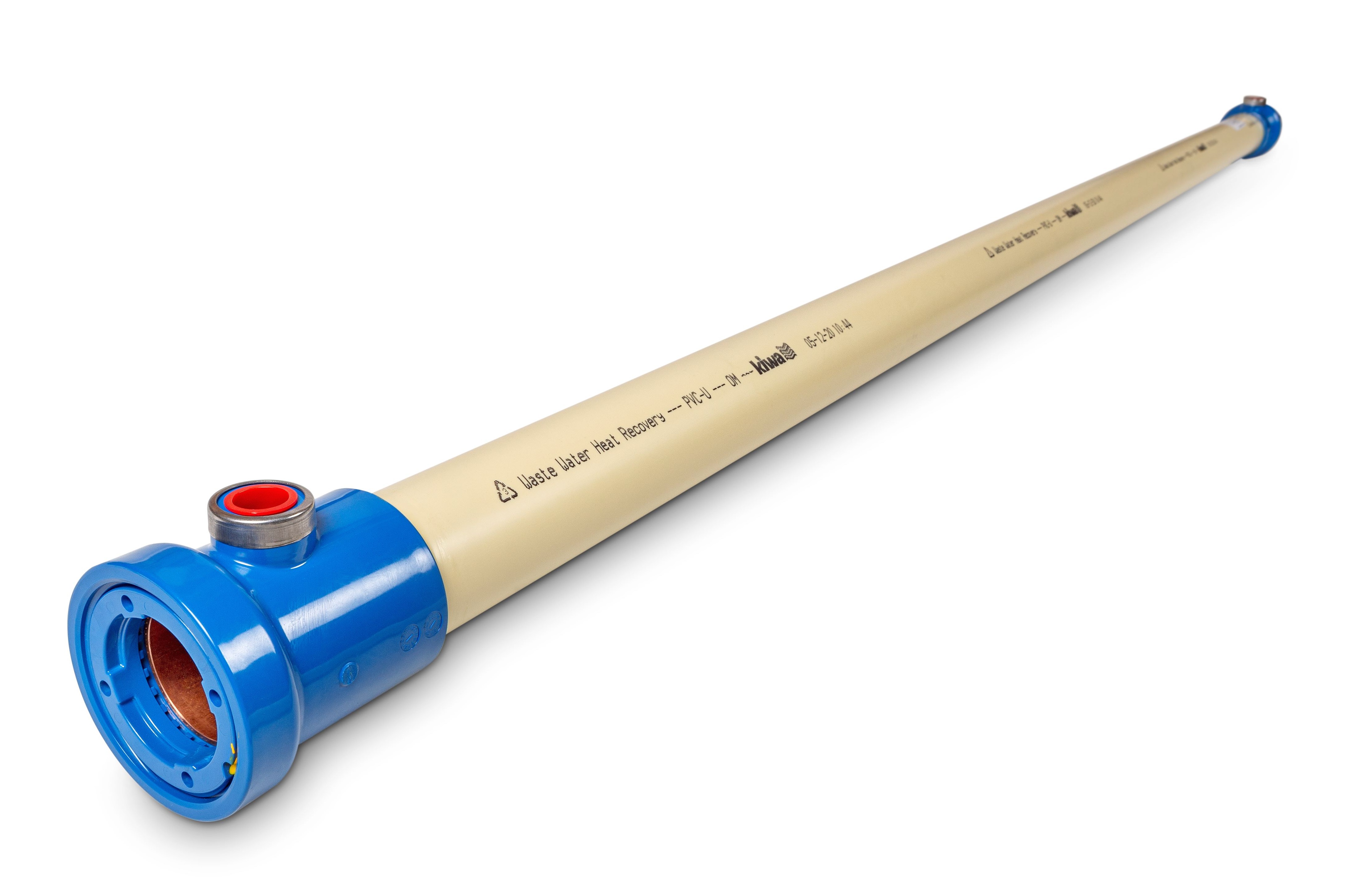 Unocconi Counter Flow Duschrohr VX2100, Wärmetauscher L=2100mm, D=92mm,  inkl.Montagematerial 