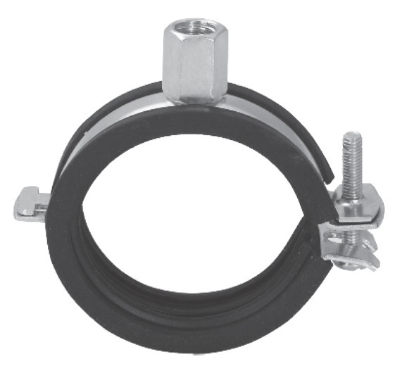 Rohrschelle vzkt. m.Gi. M8/10 (VPE:50) 2", 57-61mm, Schnellverschluss 