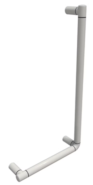 Erlau Winkelgriff WG-90-R-805x605mm Rundgrip, reinweiß 