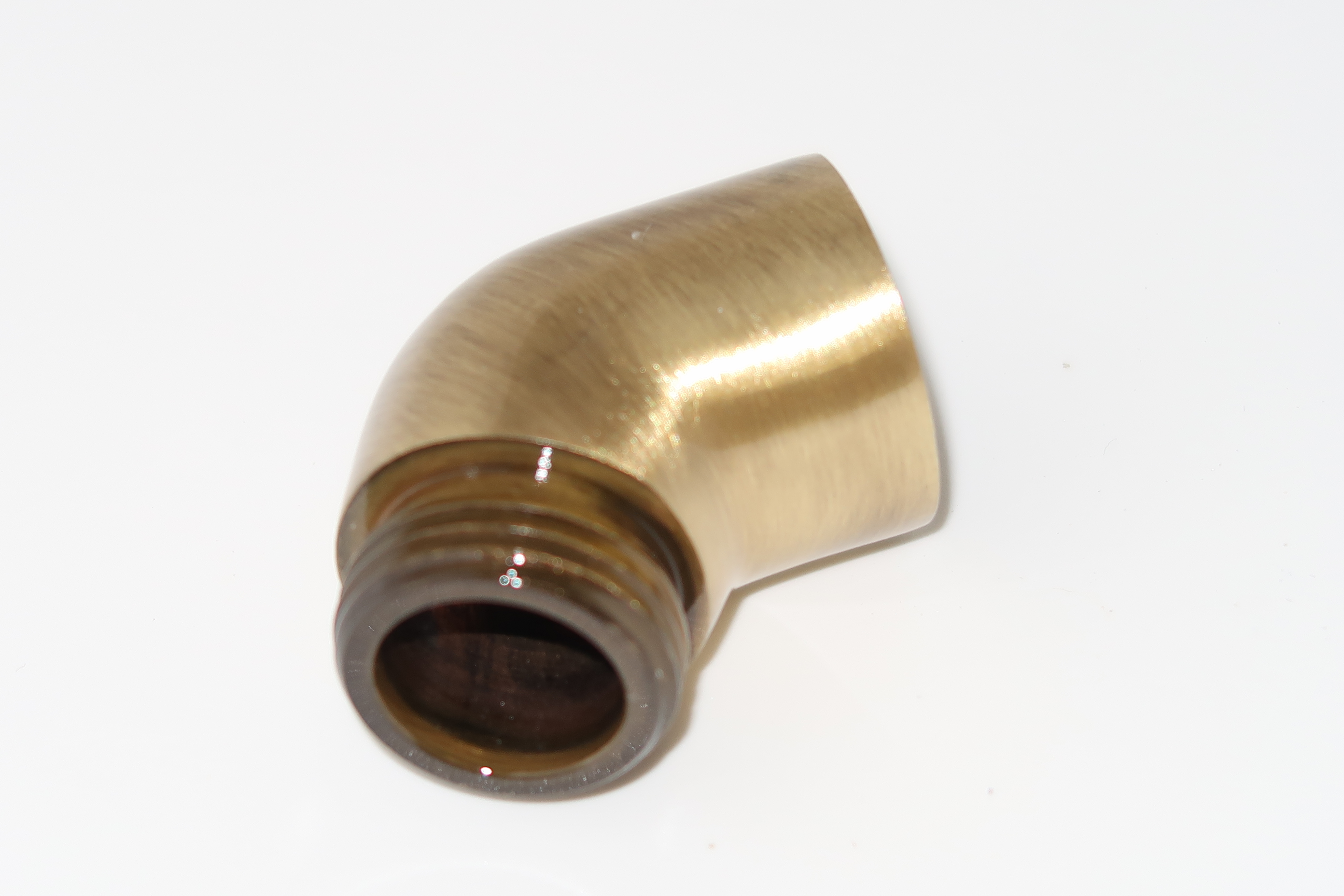 *Handbrause 30° Winkelstück, kurze Ausf. 1/2"IGx1/2"AG, Messing bronze *ACHTUNG beigepackte Pflegehinweise beachten