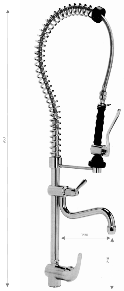 Spültisch Geschirrbrausegarnitur inkl. Montagezubehör 