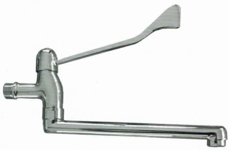 *Klassisches Wandventil mit Armhebel 1/2"AG, A=210mm, Hebel L=174mm, chrom *max. 5 bar und 70°