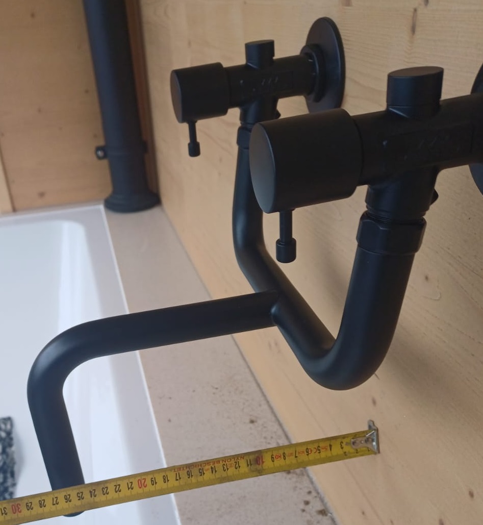 *Kemper Frosti 578 XL 1/2" schwarz-matt DESIGN-Ausführung, 150-530mm *ACHTUNG beigepackte Pflegehinweise beachten