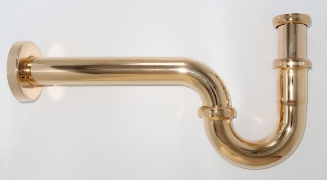 *Waschtisch Röhrensifon 5/4", gold *Achtung Pflegehinweise beachten!