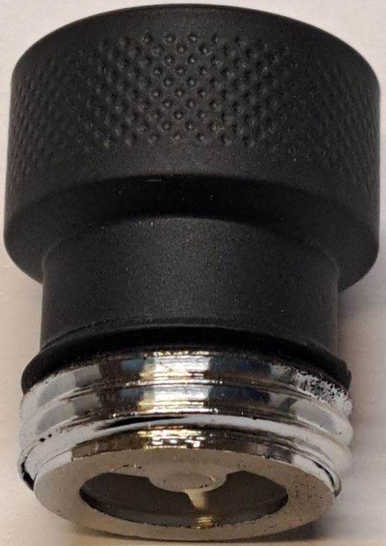 *Rückflussverhinderer flachdichtend, DN15 1/2"IGx1/2"AG, Messing schwarz-matt *ACHTUNG beigepackte Pflegehinweise beachten