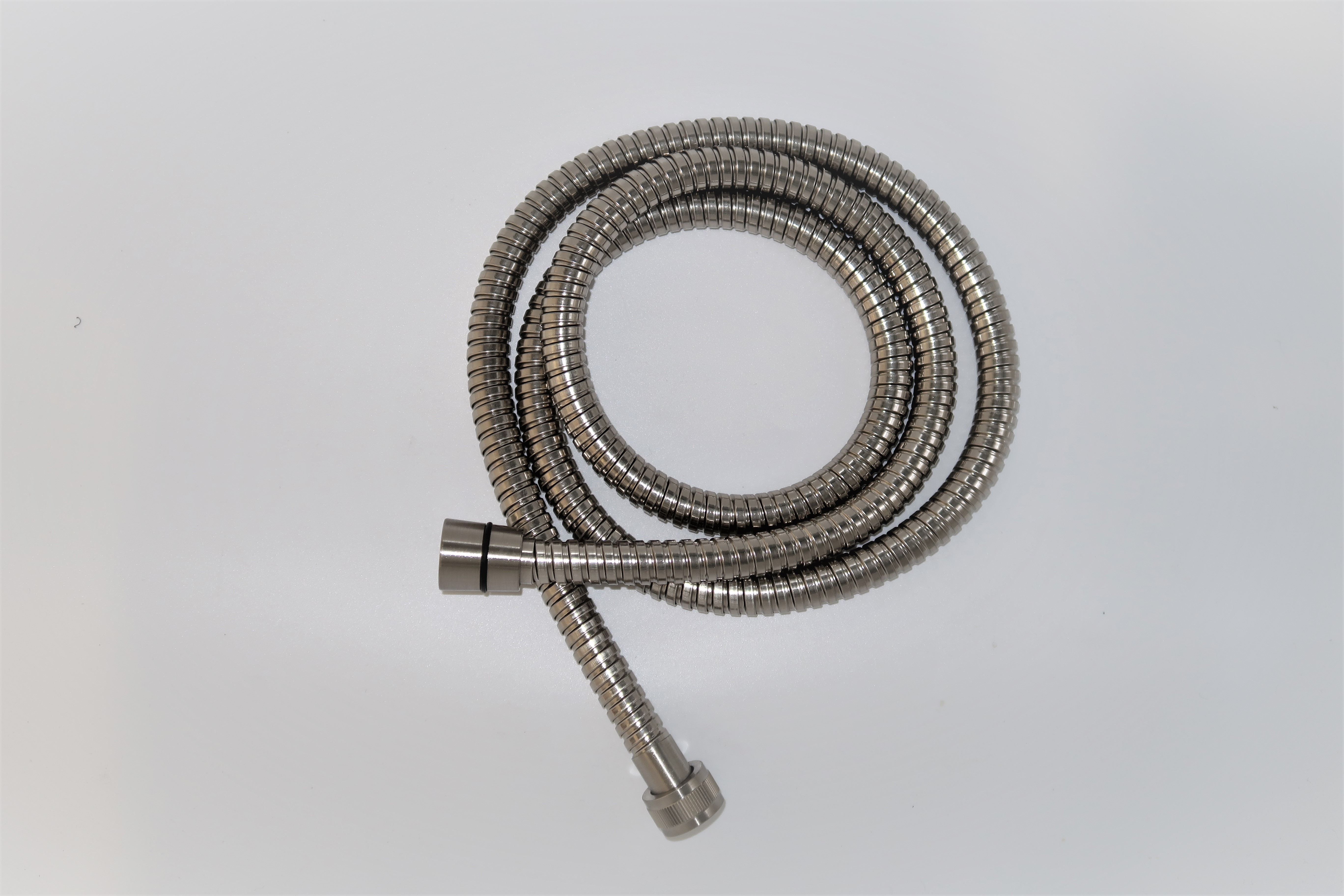 *AGRAFF Brauseschlauch, NICKEL gebürstet 1/2"Konus x Rändel, L=200cm *ACHTUNG beigepackte Pflegehinweise beachten