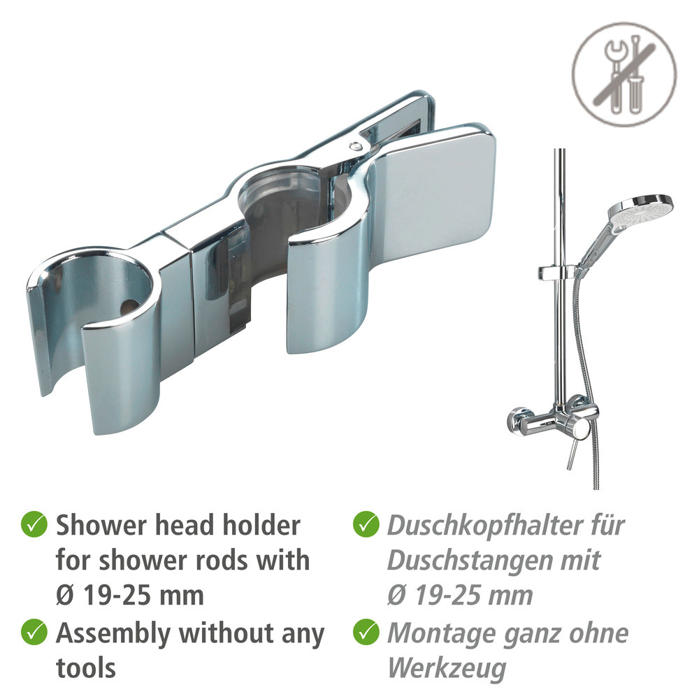 Spezial Konusgleiter Clip, zum Klemmen, 19-25mm Metall verchromt Spezial Konusgleiter Clip, zum Klemmen, 19-25mm Metall verchromt
