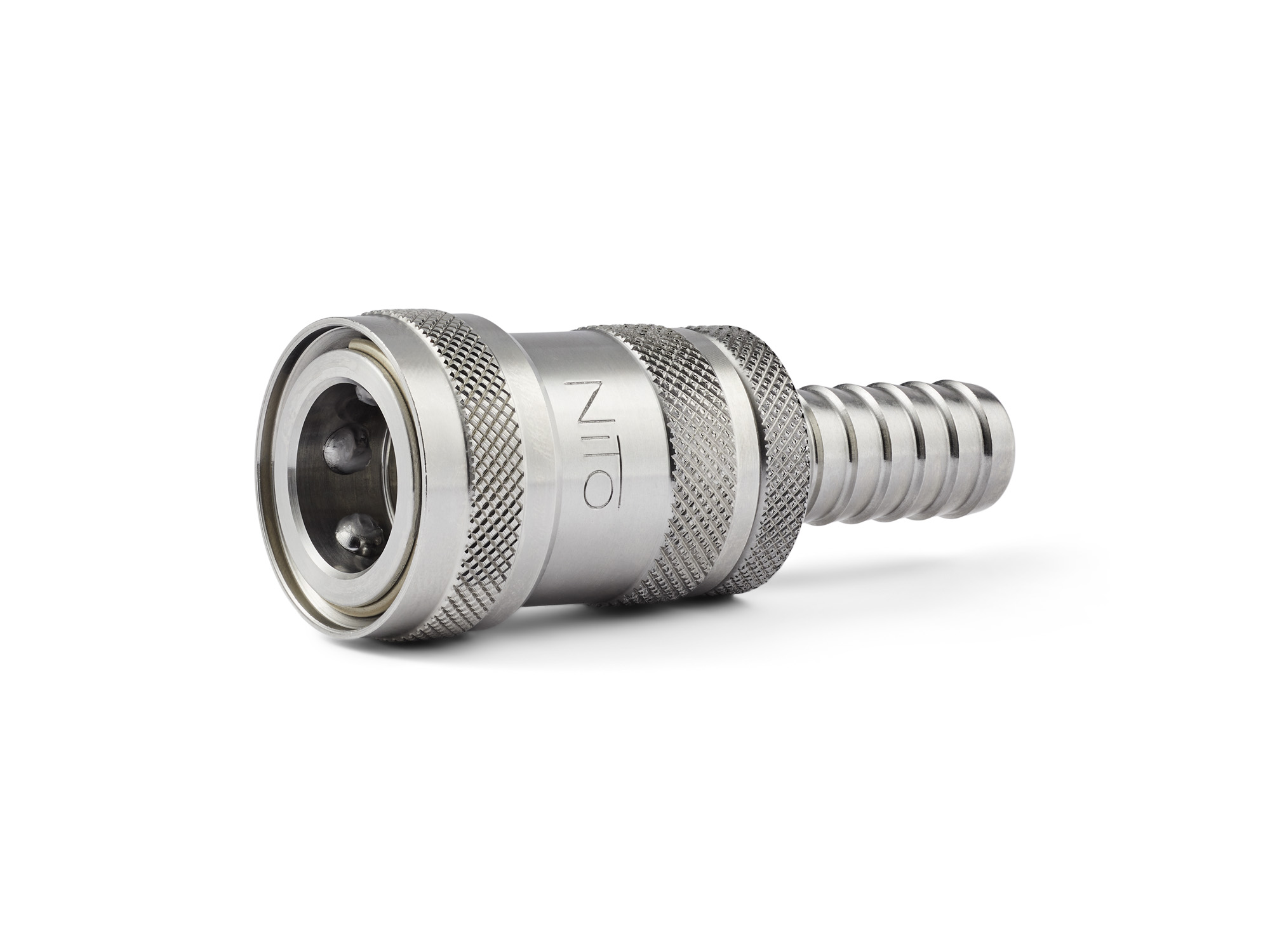 *NITO Schlauchkupplung m. Wasserstop 1/2"Schlauch, EDELSTAHL, foodsave *Vorabsperrung erforderlich, WSK dürfen nicht permanent unter Druck stehen *NITO Schlauchkupplung m. Wasserstop 1/2"Schlauch, EDELSTAHL, foodsave *Vorabsperrung erforderlich, WSK dürfen nicht permanent unter Druck stehen