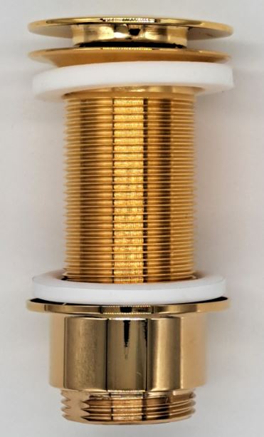 *Schaftventil mit Permanentstopfen o.ÜL Schaftlänge 100mm, Ms GOLD *Achtung Pflegehinweise beachten!