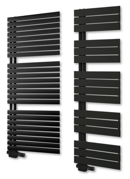 DESIGN Universal Mittenanschlussgarnitur 1/2"xEK, inkl.Blende schwarz-matt, inkl.TH-Kopf schwarz-matt für alle 4 Anschlussvarianten