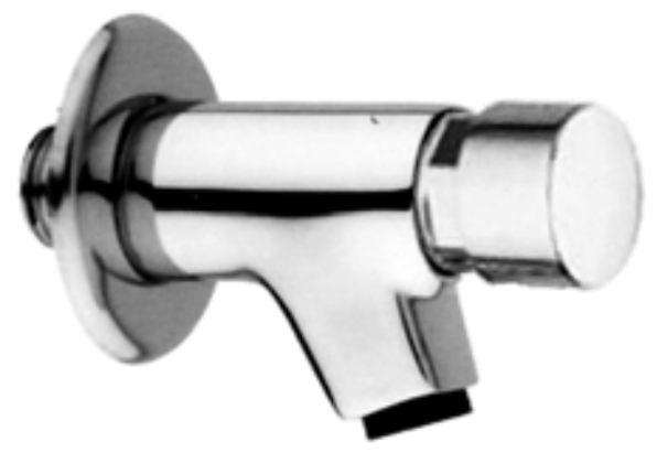 *Selbstschluss Auslaufventil 1/2"AG, A=50mm, Messing verchromt *Bedienungshinweise/Beipackzettel beachten